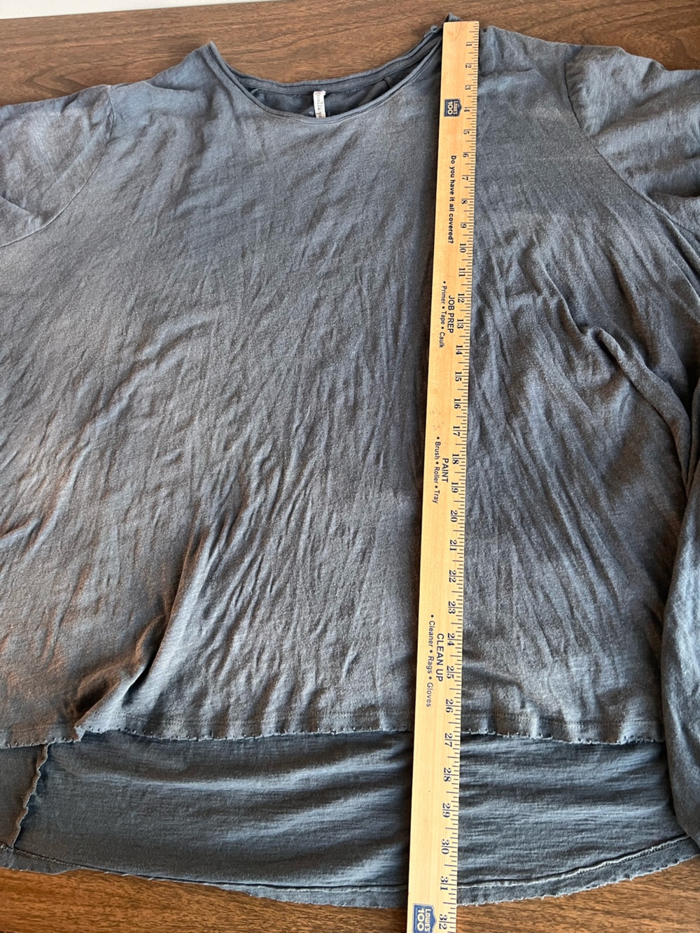 Magnolia Pearl Jett Tee Ozzy Blue Gray Oversized Tunic One Size Boho Artsy - Picture 8 of 9